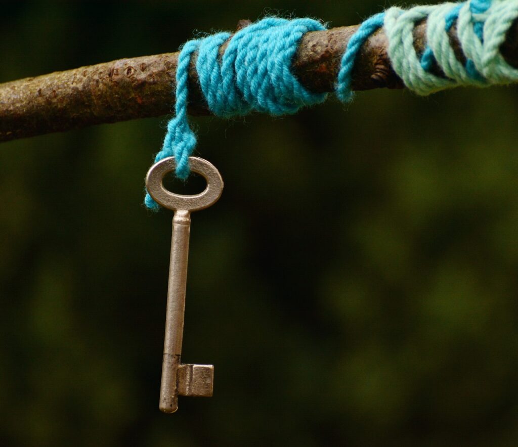Der Schlüssel als Symbol für die Veränderung im Leben.